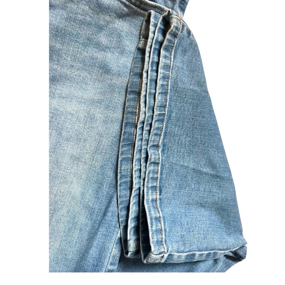 Banana Republic Factory Wide Leg Jean High Rise Blue Medium Wash, denim, - Picture 9 of 14